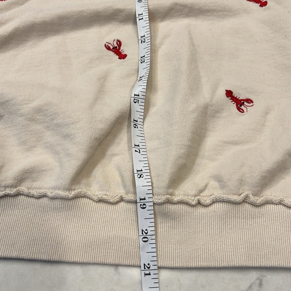 Anthropologie t.la Lobster Sleeveless Ruffle‎ Sweatshirt Size Medium - Picture 8 of 10